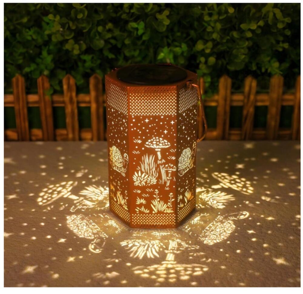 Turtle design Solar Lanterns Outdoor Waterproof Hanging Solar Lights Metal